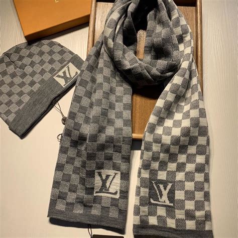 mens louis vuitton hat and scarf set|louis vuitton beanie price.